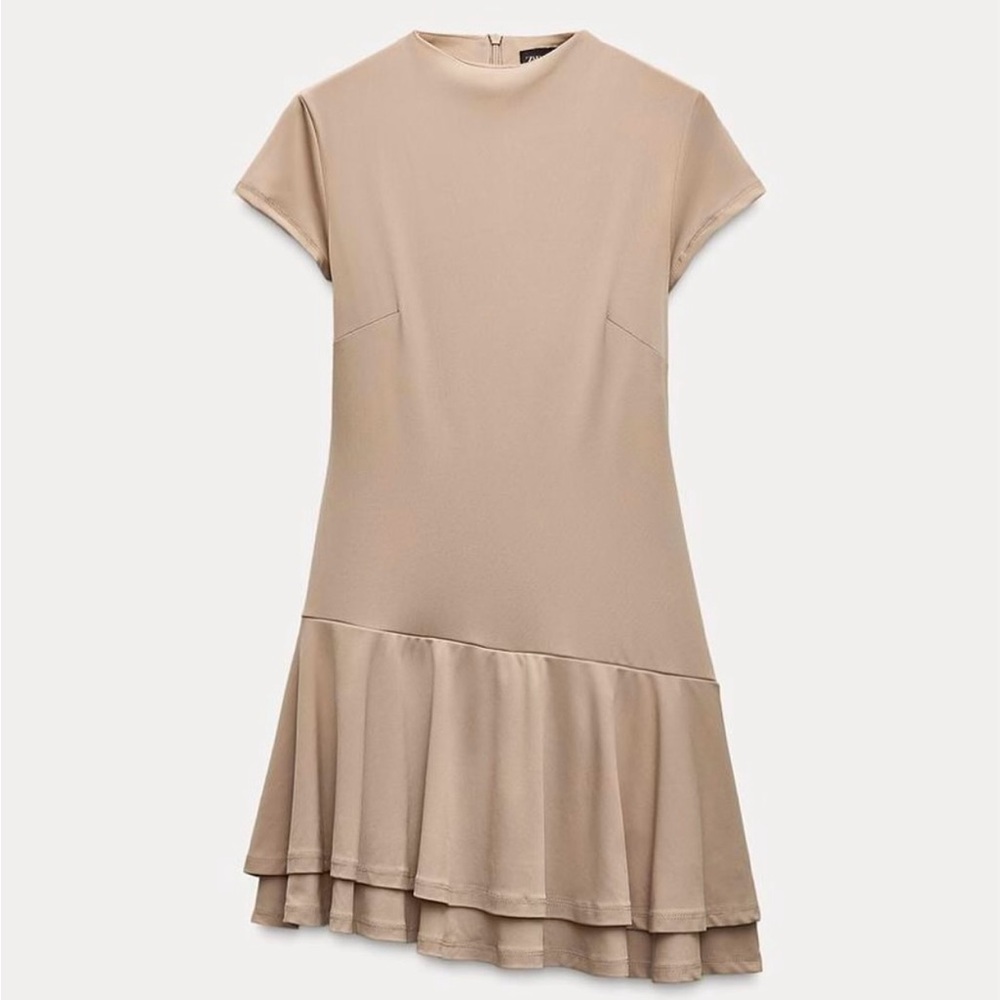 NEW Zara - short ruffled jumpsuit dress (skort)